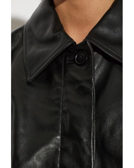 Rohe Black Leather Jacket