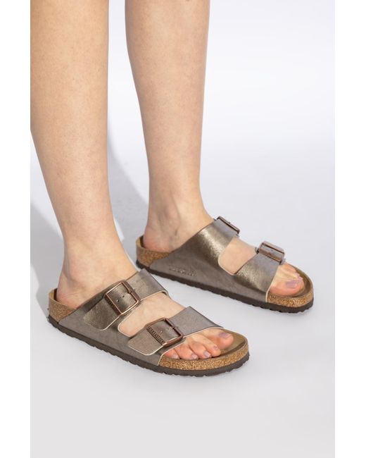 Birkenstock White Slides Arizona Bs