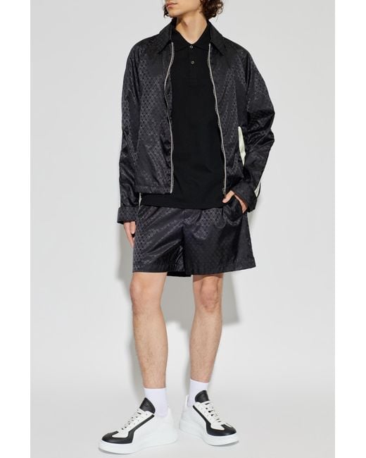 McQueen Black Polo With Logo for men