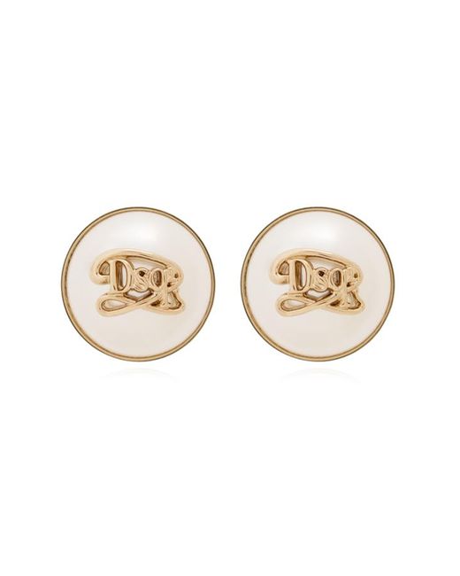 DSquared² Natural Clip-on Earrings With Logo,