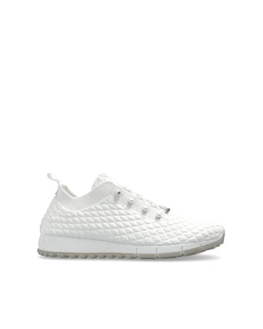 Jimmy Choo White Sports Shoes 'Veles'
