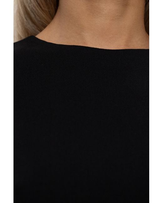Dolce & Gabbana Black Wool Sleeveless Dress
