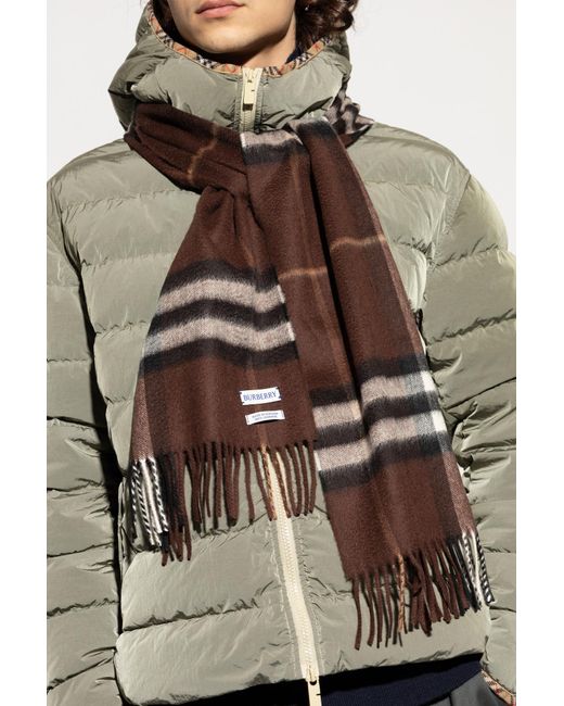 Burberry Brown Cashmere Scarf
