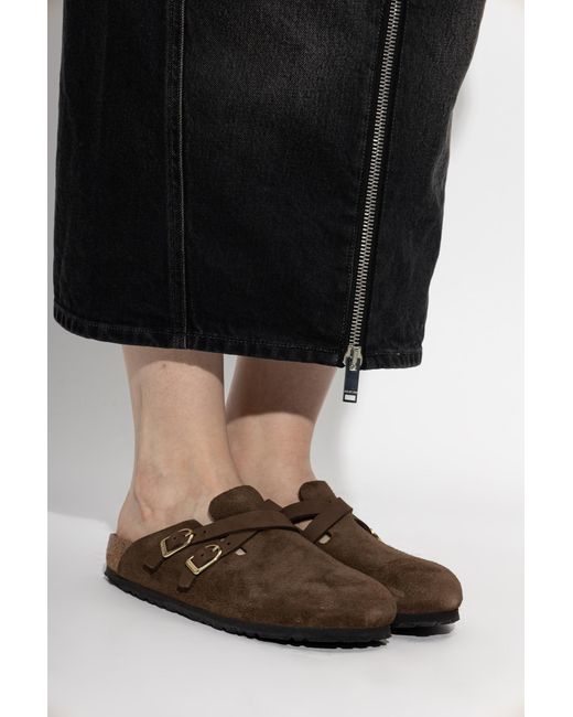 Birkenstock Brown 'Blair' Slides