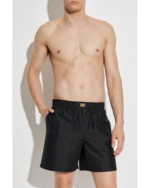 Versace Black Swim Shorts for men