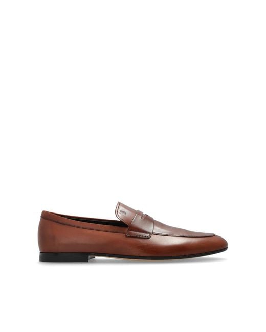 Tod's Brown Loafers Type Shoes for men