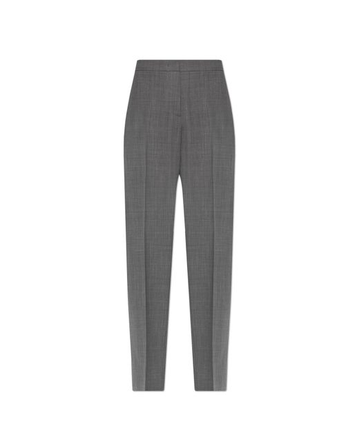 Fabiana Filippi Gray Wool Pleated Trousers