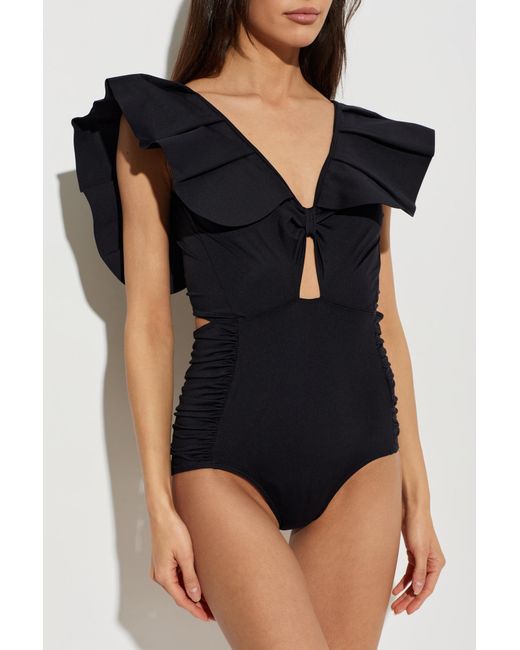 Maiya Paris Black One-Piece Swimsuit "Montaigne"
