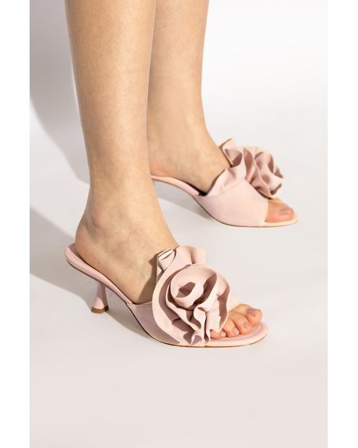 Kate Spade Pink Heeled Mules Flourish