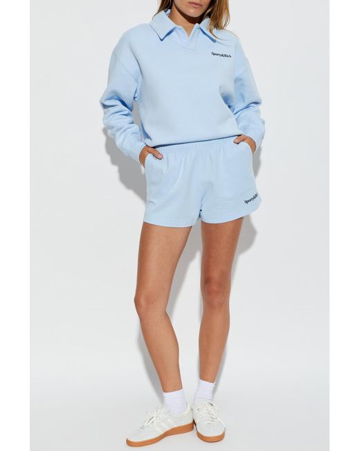 Sporty & Rich Blue Polo From The "Beverly Hills Tennis" Collection