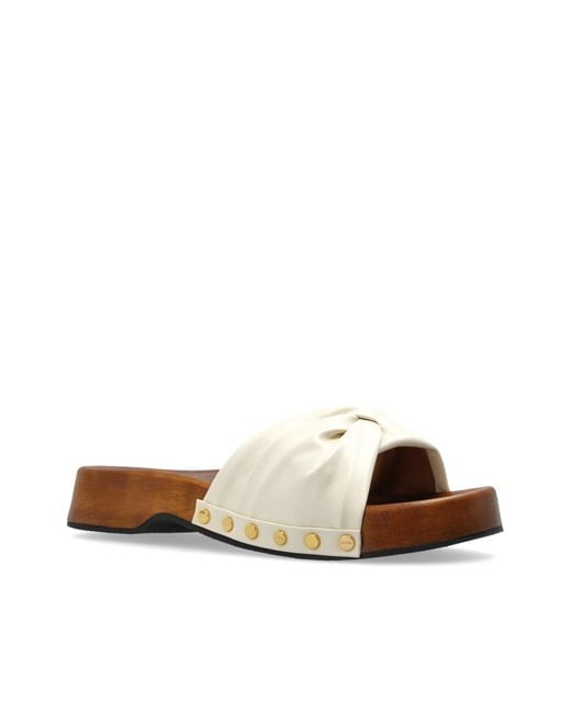 Ganni Blue Clogs With Studs