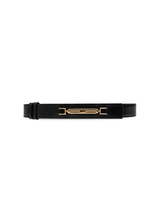 DSquared² Black Leather Belt