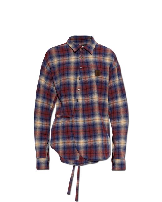 DSquared² Purple Shirt Tied
