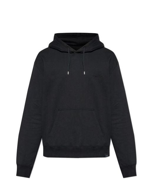 Courreges Black Sweatshirt With Logo for men