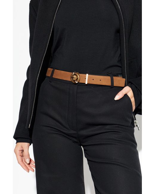 Versace Brown Suede Belt for men