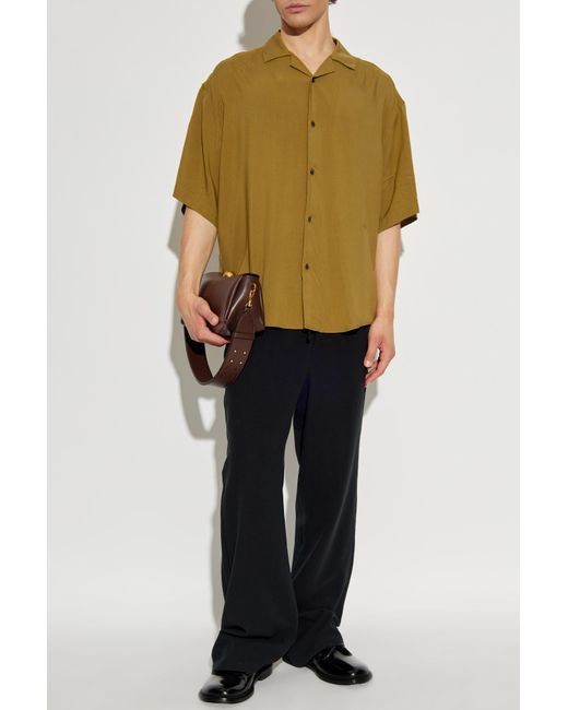AMI Green Short-Sleeve Shirt for men