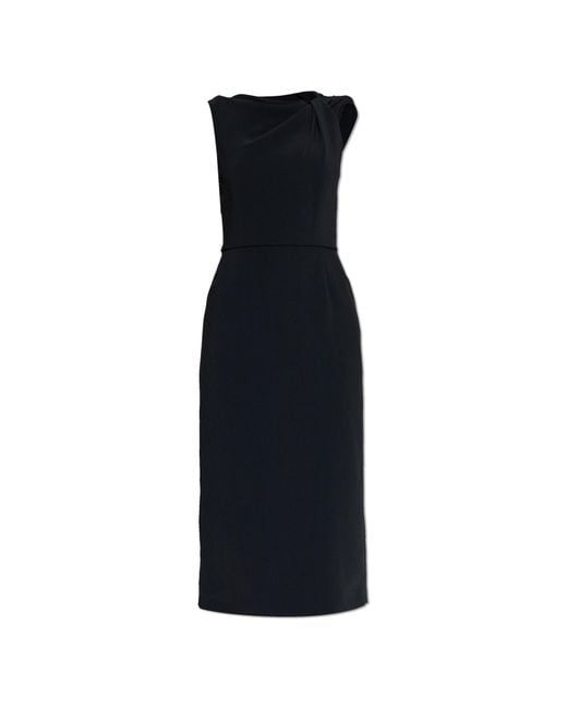 Givenchy Black Draped Dress