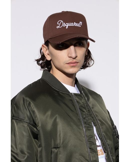 DSquared² Brown Baseball Cap for men