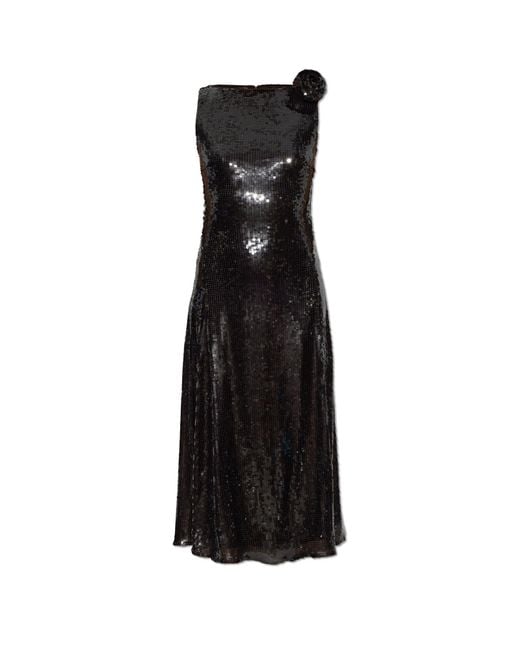 ROTATE BIRGER CHRISTENSEN Black Sequin Dress