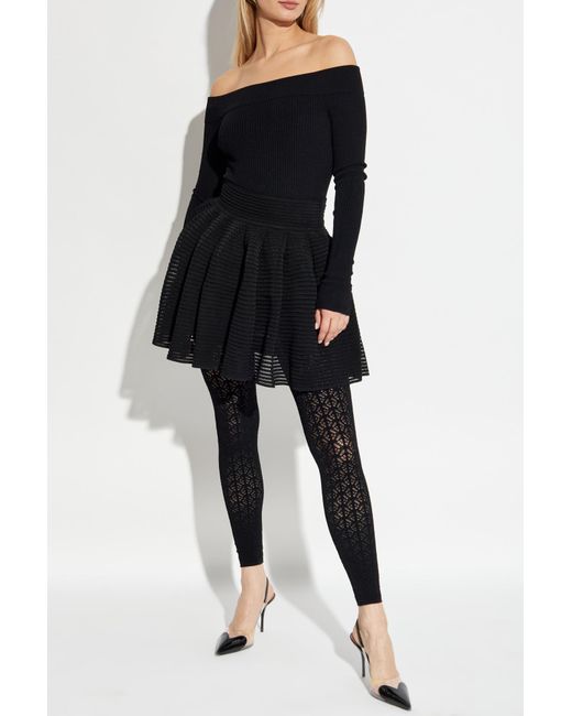 Alaïa Black Ribbed Trousers