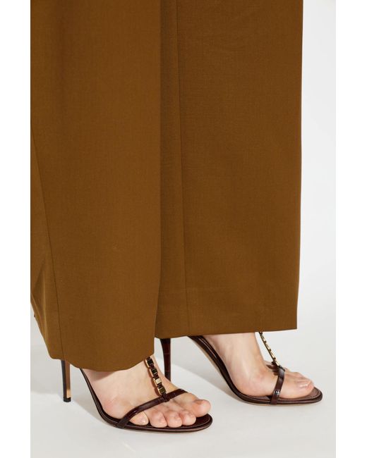 Ferragamo Brown Heeled Sandals "Estea"