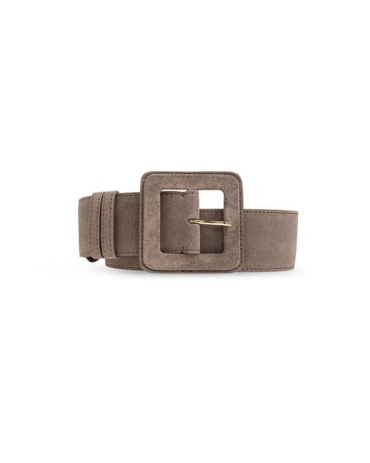 Fabiana Filippi Gray Suede Belt