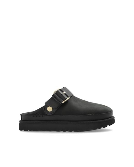Ugg Black "Goldenstar Villa" Slides