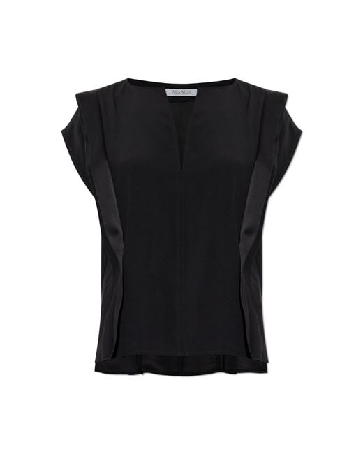 Max Mara Black 'Abete' Top
