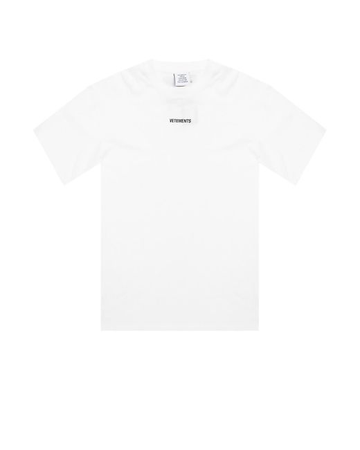 Vetements T-shirt With Logo in White for Men | Lyst