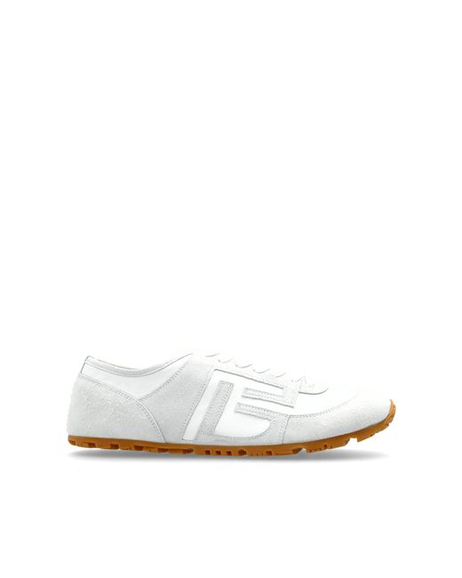 Balmain White "Racer 45" Sports Shoes