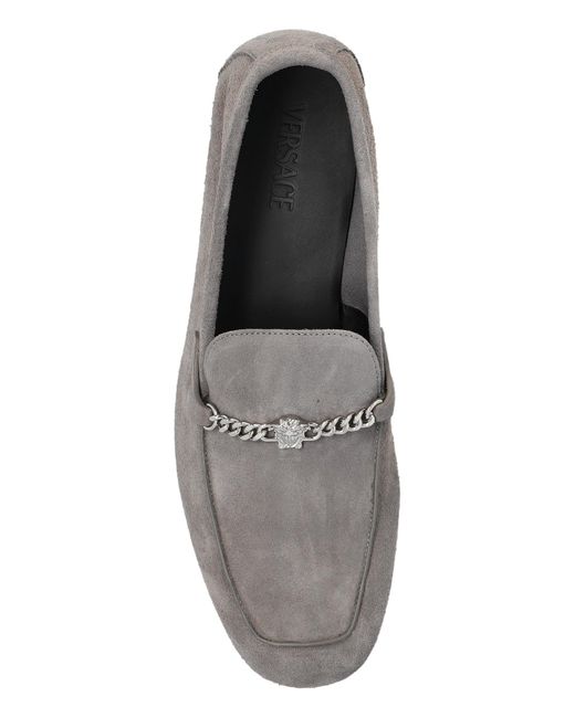 Versace Blue Loafers Type Shoes for men