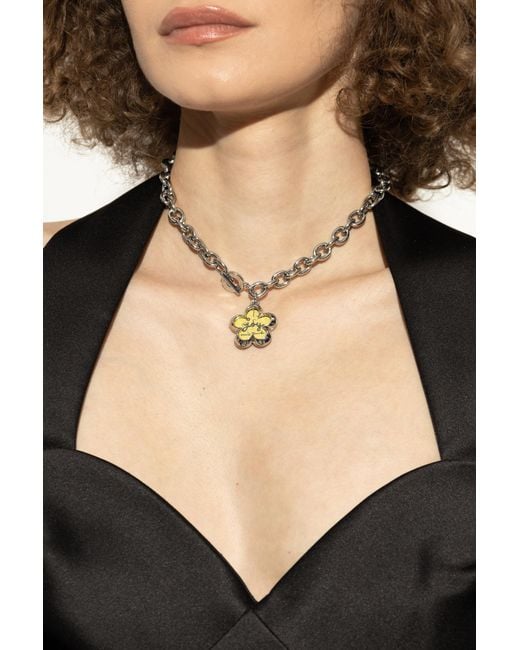Marc Jacobs Metallic Necklace With Pendant