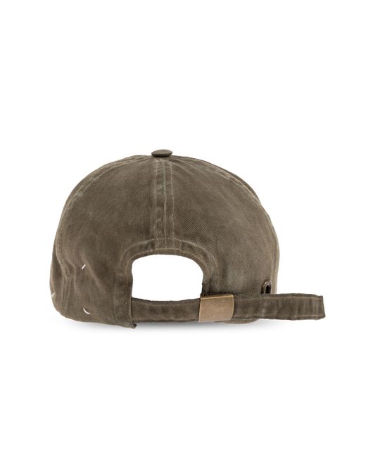Maison Margiela Brown Baseball Cap