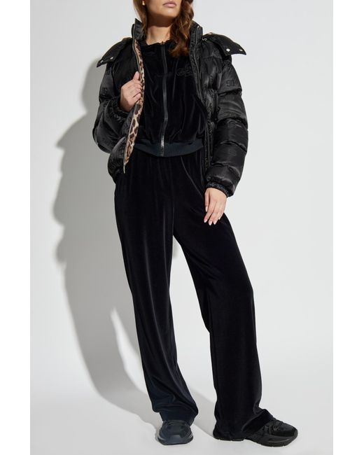 Dolce & Gabbana Black Down Jacket With Logo