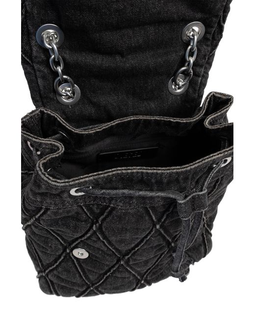 DIESEL Denim Backpack Charm-D in Black | Lyst