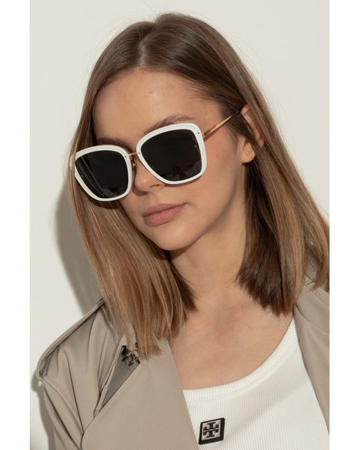 Linda Farrow White Sunglasses