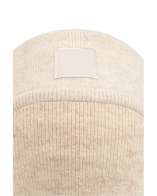 Acne Natural Wool Balaclava