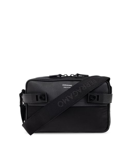 Ferragamo Black Shoulder Bag Twins for men