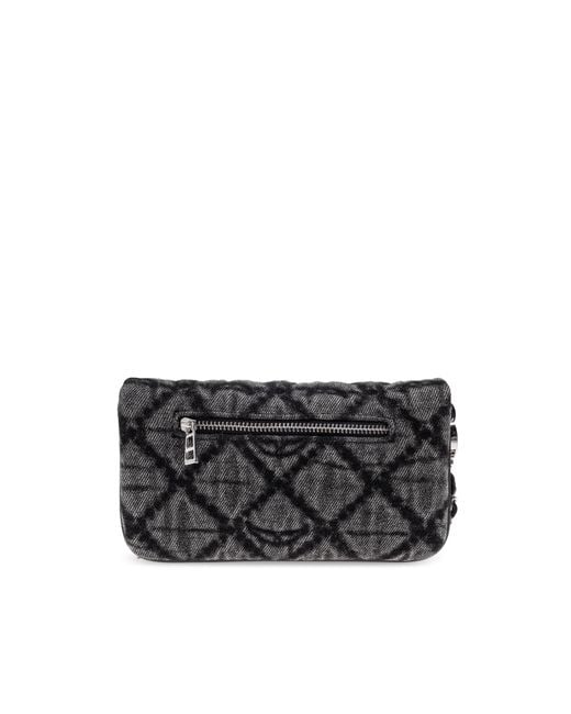 Zadig & Voltaire Gray Shoulder Bag "Rock Nano"