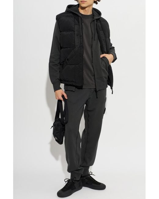 Stone Island Black Quilted Vest for men
