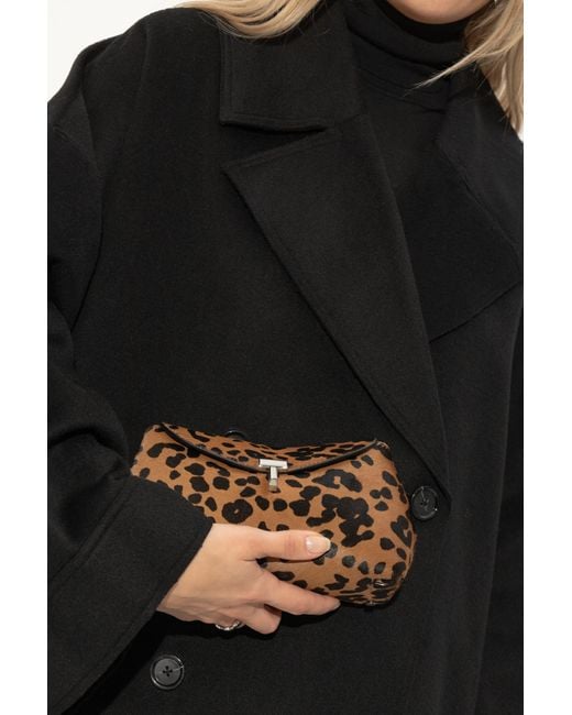 Totême  Brown Clutch Bag 'T-Lock Mini'
