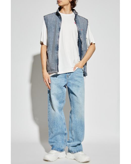 DIESEL White T-Shirt 'T-Boxt-T6' for men