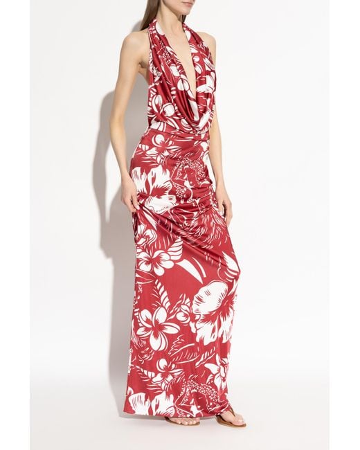 DSquared² Red Backless Dress