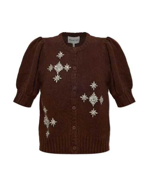 Munthe Brown Cardigan 'Vocca'