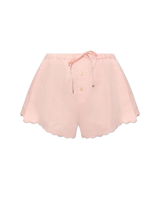 Victoria Beckham Pink Short Shorts