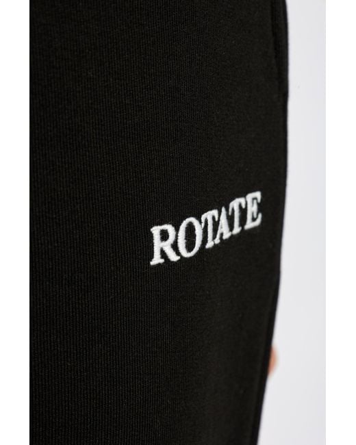 ROTATE BIRGER CHRISTENSEN Black Sweatshirt With Logo,