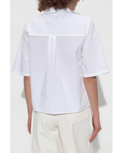 Officine Generale White Shirt With Pocket