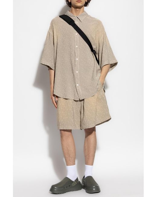 Acne Natural Shorts With Pockets for men