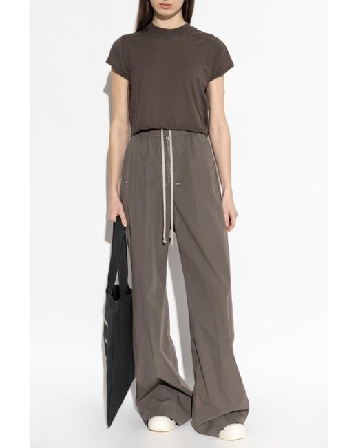 Rick Owens Brown Top With A Decorative Stripe