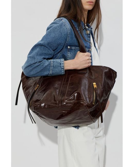 AllSaints Brown 'Jean Rey' Shopper Bag
